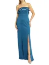 RENE RUIZ COLLECTION WOMEN'S STRAPLESS RUFFLE FIT & FLARE GOWN
