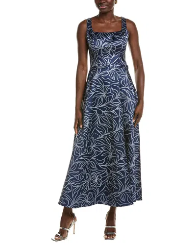 Rene Ruiz Coupe A-line Gown In Blue