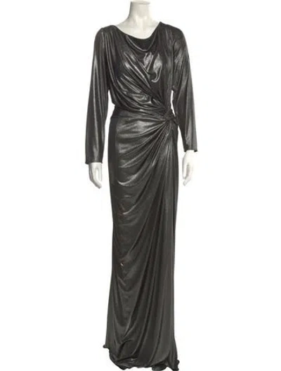 Pre-owned Rene Ruiz Cowl Neck Long Dress W/ Tags