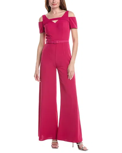 Rene Ruiz Crepe Jumpsuit In Pink