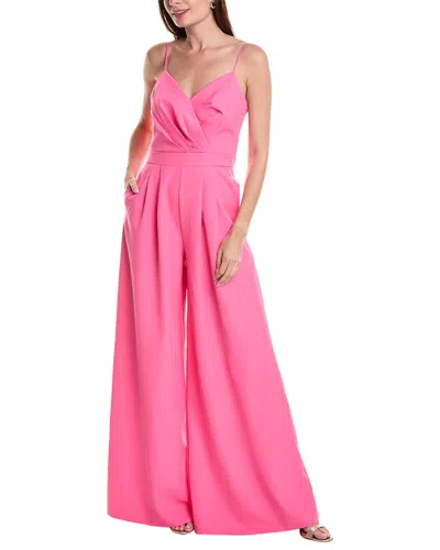 Rene Ruiz Crepe Jumpsuit In Pink