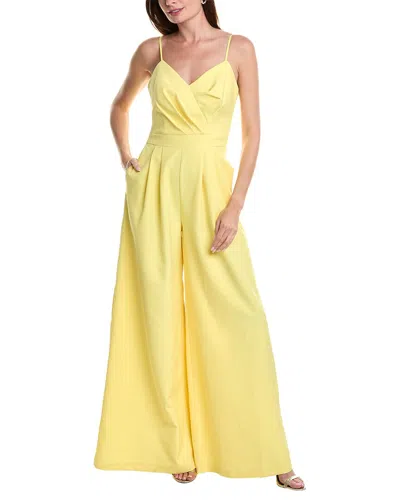 Rene Ruiz Crepe Jumpsuit In Yellow