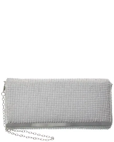 Rene Ruiz Crossbody Envelope Clutch In Silver