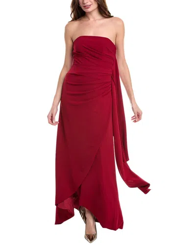 Rene Ruiz Draped Gown In Pink