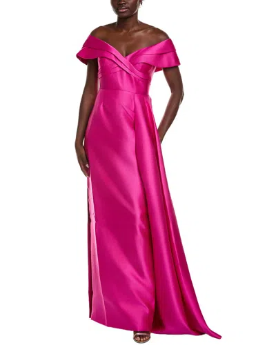 RENE RUIZ RENE RUIZ DRAPED MIKADO GOWN
