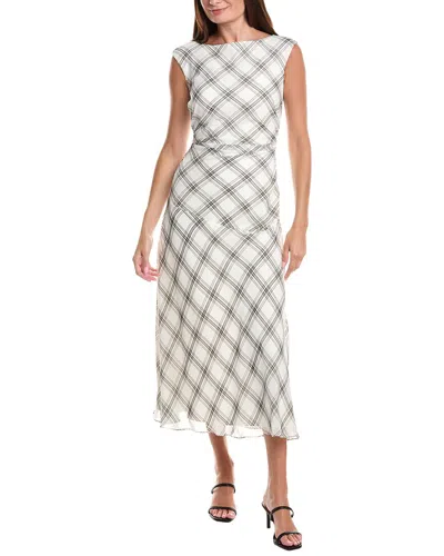 Rene Ruiz Drop Shoulder Draped Printed Knit Flare Dress In Animal Print