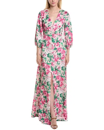Rene Ruiz Faille Gown In Pink
