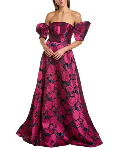 Rene Ruiz Fil Coupe Gown In Brown