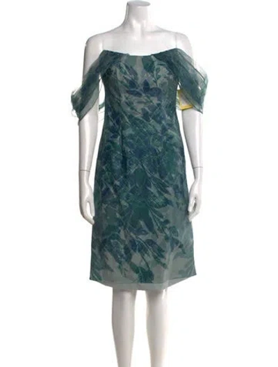 Pre-owned Rene Ruiz Floral Print Knee-length Dress W/ Tags In Multi