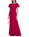 Rene Ruiz Flutter Sleeves Gown