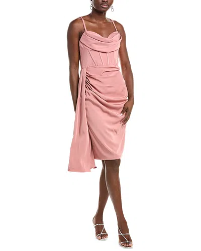 RENE RUIZ FRONT DRAPE COCKTAIL DRESS