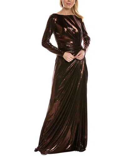 Rene Ruiz Gown In Gold