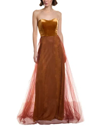 Rene Ruiz Gown In Orange