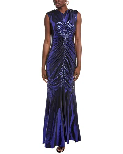 RENE RUIZ RENE RUIZ HAND-DRAPED METALLIC STRETCH GOWN