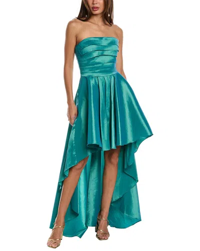 Rene Ruiz High-low Gown In Blue