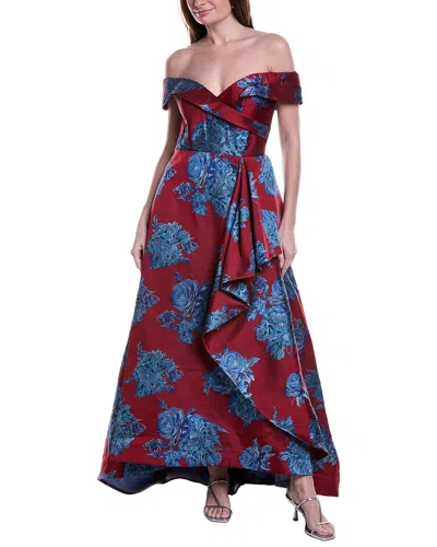 Rene Ruiz High-low Gown In Multi