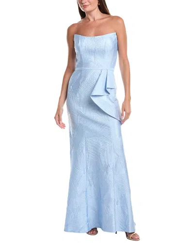 Rene Ruiz Jacquard Column Dress In Animal Print