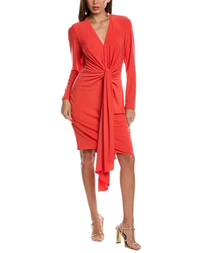 Rene Ruiz Knotted Sheath Dress In Pink