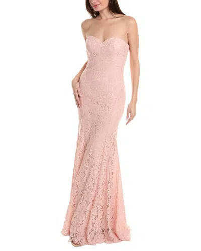Rene Ruiz Lace Gown In Pink