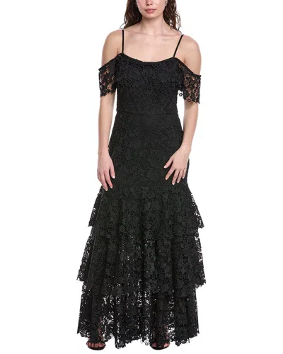 Rene Ruiz Lace Midi Dress In Black