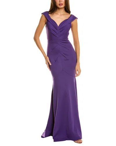 Rene Ruiz Mermaid Gown In Purple