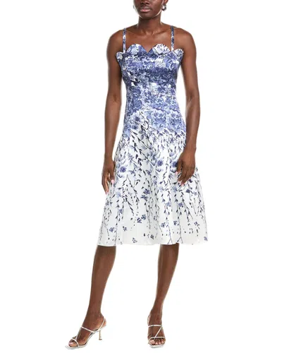 Rene Ruiz Midi Dress In Blue