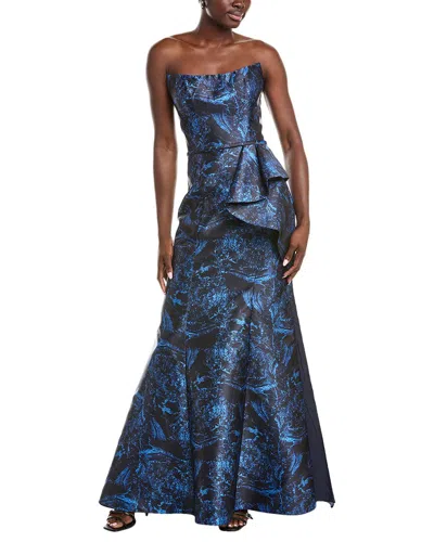 Rene Ruiz Mikado Gown In Blue
