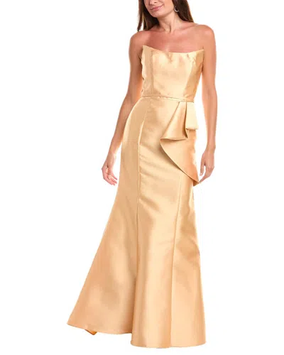 Rene Ruiz Mikado Gown In Gold