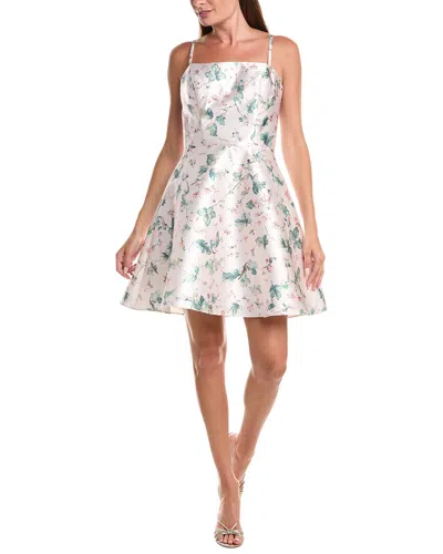 Rene Ruiz Mikado Mini Dress In Neutral