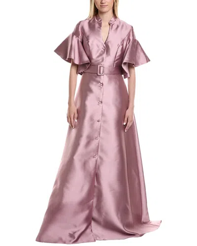 Rene Ruiz Mikado Shirtgown In Purple