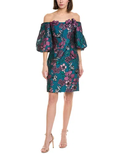 Rene Ruiz Off-shoulder Mini Dress In Green