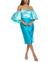 Rene Ruiz Off-the-shoulder Cocktail Dress In Green