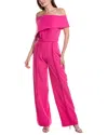 Rene Ruiz Off-the-shoulder Jumpsuit In Pink