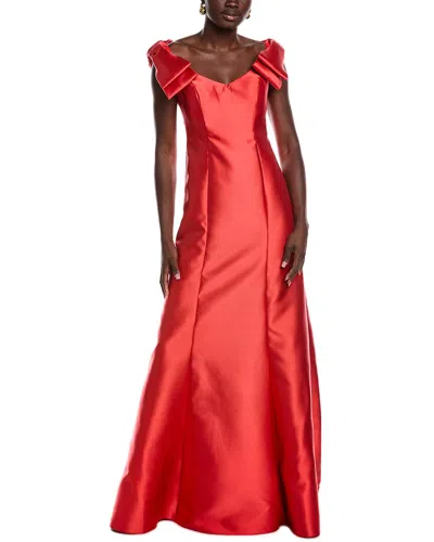 Rene Ruiz Off-the-shoulder Mermaid Gown In Burgundy