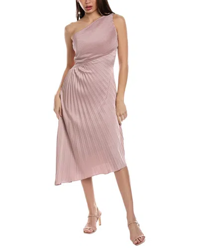 Rene Ruiz One-shoulder Cocktail Dress In Pink