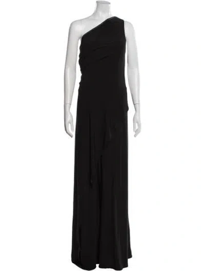 Pre-owned Rene Ruiz One-shoulder Jumpsuit W/ Tags In Black