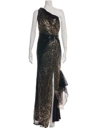 Pre-owned Rene Ruiz One-shoulder Long Dress In Multicolor