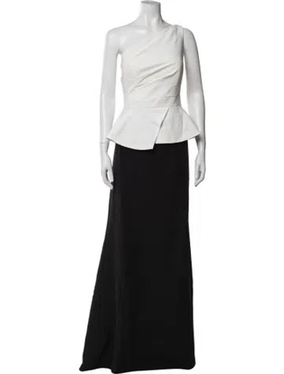 Pre-owned Rene Ruiz One-shoulder Long Dress W/ Tags In Black