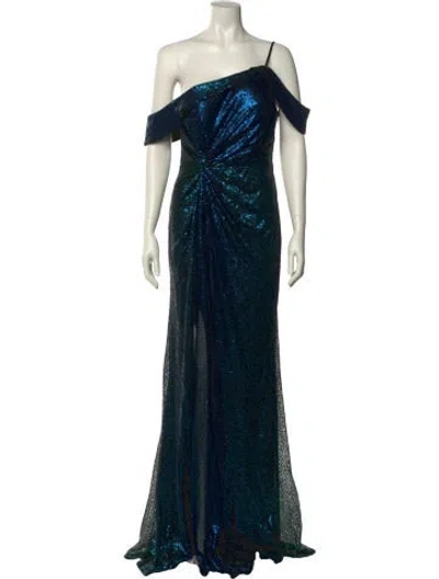 Pre-owned Rene Ruiz One-shoulder Long Dress W/ Tags In Multi