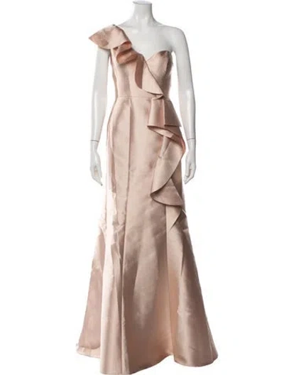 Pre-owned Rene Ruiz One-shoulder Long Dress W/ Tags In Multicolor