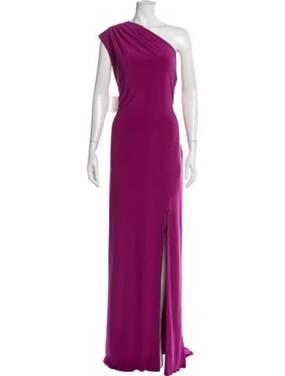 Pre-owned Rene Ruiz One-shoulder Long Dress W/ Tags In Pink