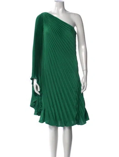 Pre-owned Rene Ruiz One-shoulder Mini Dress W/ Tags In Green