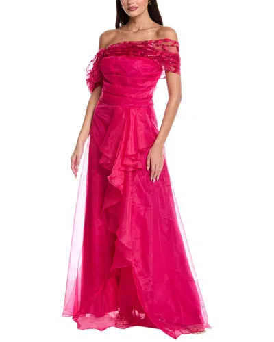 RENE RUIZ ORGANZA & TULLE OFF-THE-SHOULDER GOWN