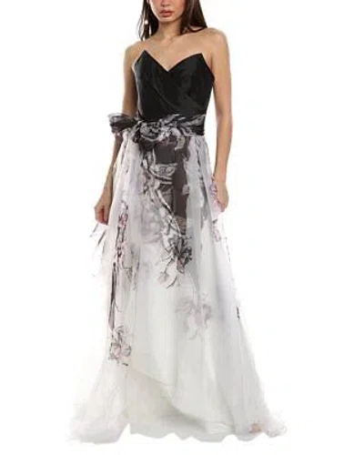 Pre-owned Rene Ruiz Organza Gown Women's In Black