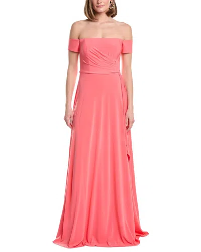 Rene Ruiz Paisley A-line Gown In Pink