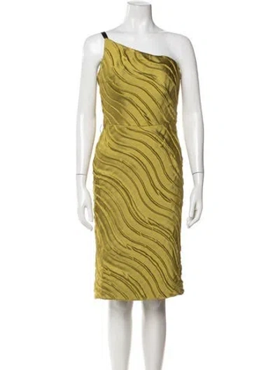 Pre-owned Rene Ruiz Patterned Knee-length Dress In Green