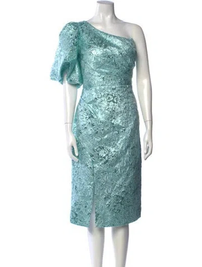 Pre-owned Rene Ruiz Patterned Knee-length Dress W/ Tags In Blue