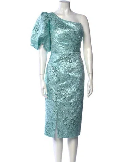 Pre-owned Rene Ruiz Patterned Knee-length Dress W/ Tags In Blue