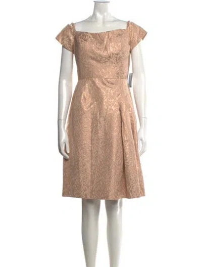 Pre-owned Rene Ruiz Patterned Knee-length Dress W/ Tags In Neutrals