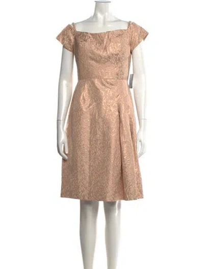 Pre-owned Rene Ruiz Patterned Knee-length Dress W/ Tags In Neutrals